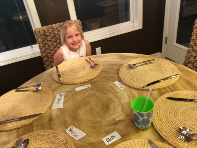 3.26.17 Reece Set the table!