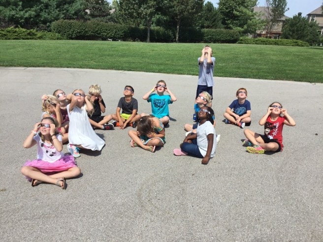 8.21.17 Reece viewing Solar Eclipse with 2GR class