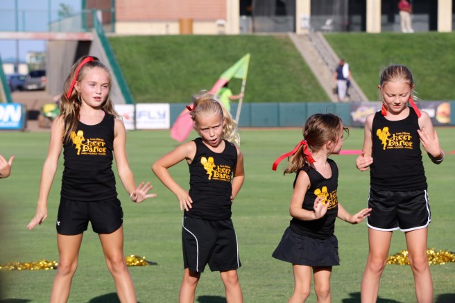 7.21.17 Reece_Cheer Performance TBones Game (10).JPG