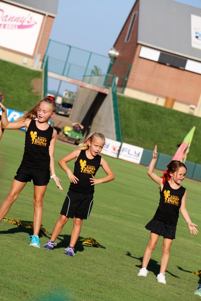 7.21.17 Reece_Cheer Performance TBones Game (9).JPG